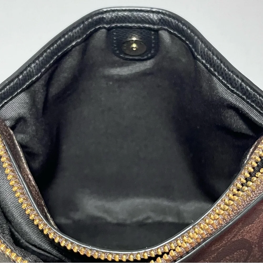 NWOT Coach North South Crossbody in Signature Brown/ Black - Picture 12 of 13